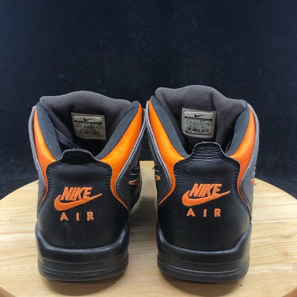 Nike Air Flight Falcon Men's Sz 11.5 Black Bright Citrus-Night  397204-080 - Picture 7 of 10